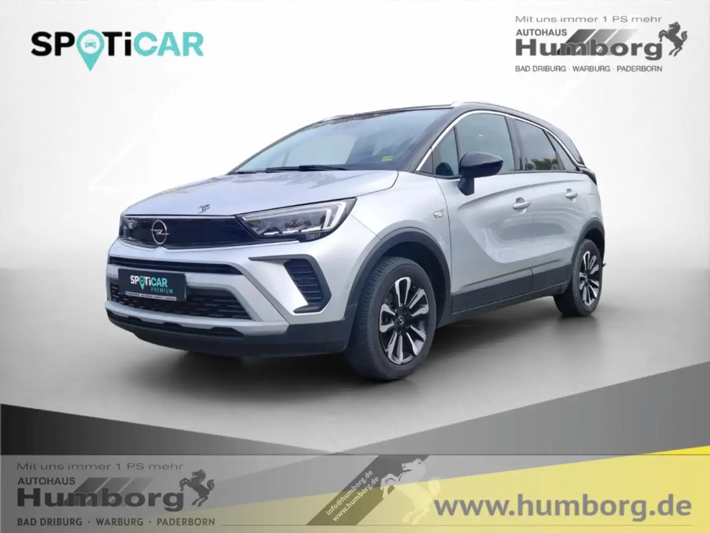 Opel Crossland Elegance 1.2 Turbo Navi LED Apple CarPlay Android Gris - 1