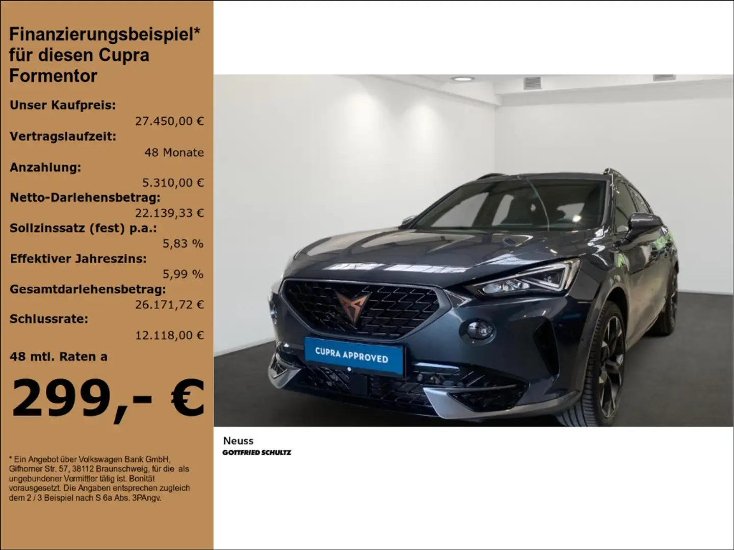 CUPRA Formentor VZ HYBRID SITZHEIZUNG APP LED NAVI Grau - 1