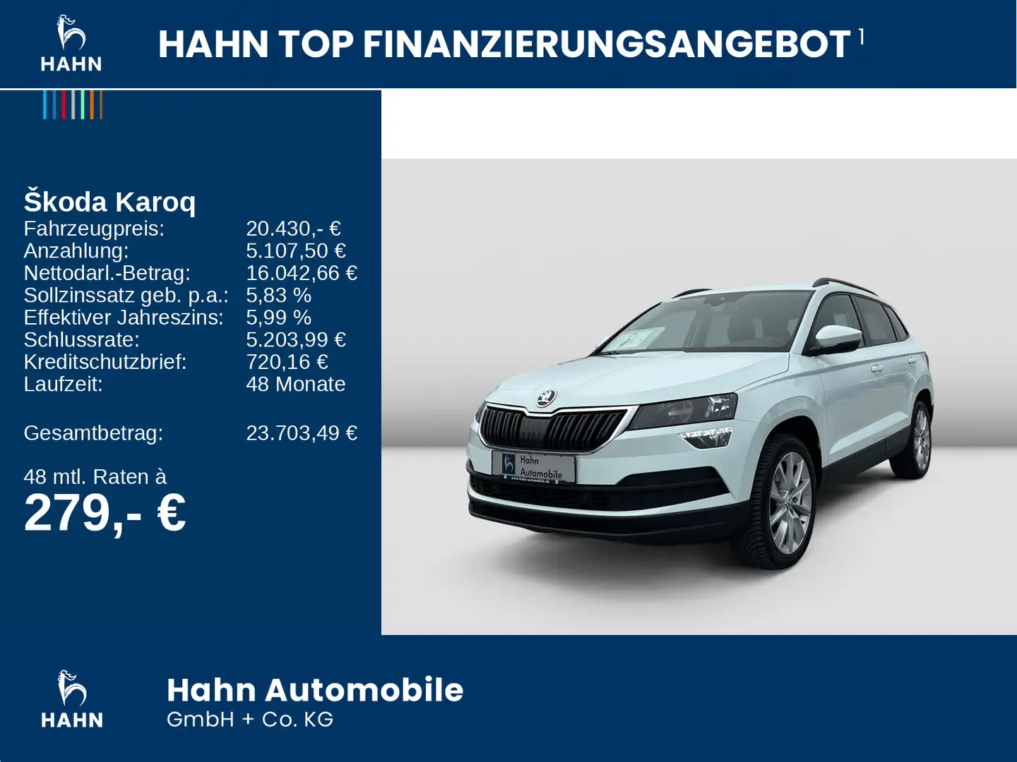 Skoda Karoq 1.5TSI DSG Style Navi Tempo Sitzh Einparkh Wit - 2