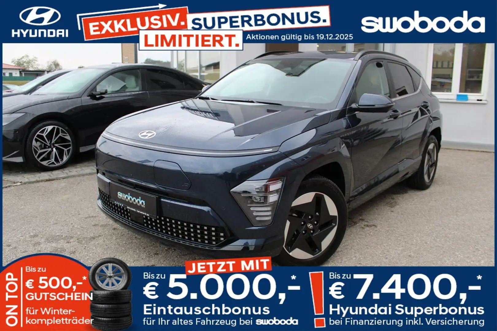 Hyundai KONA EV (SX2) GO 65,4 kWh k4eg1-P1-O7 Blau - 1