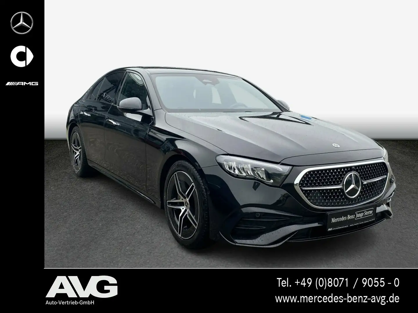 Mercedes-Benz E 220 E 220 d AMG-Advanced Night Distronic RFK LED SHZ Schwarz - 2