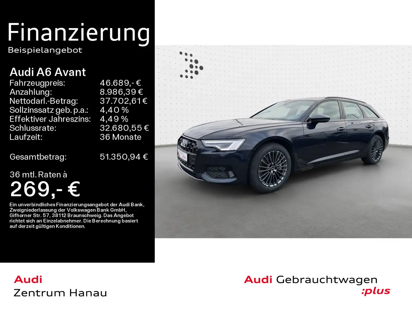 Audi A6 45 TFSI advanced*AHK*KAMERA*18ZOLL*OPTI Blau - 1