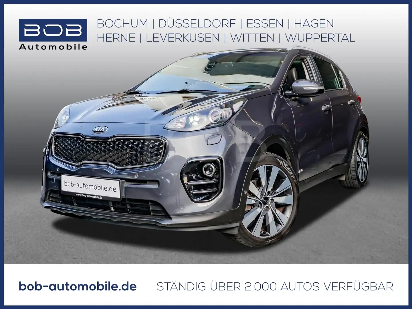Kia Sportage Platinum Edition LEDER SD NAVI SHZ PDC BT Gris - 1
