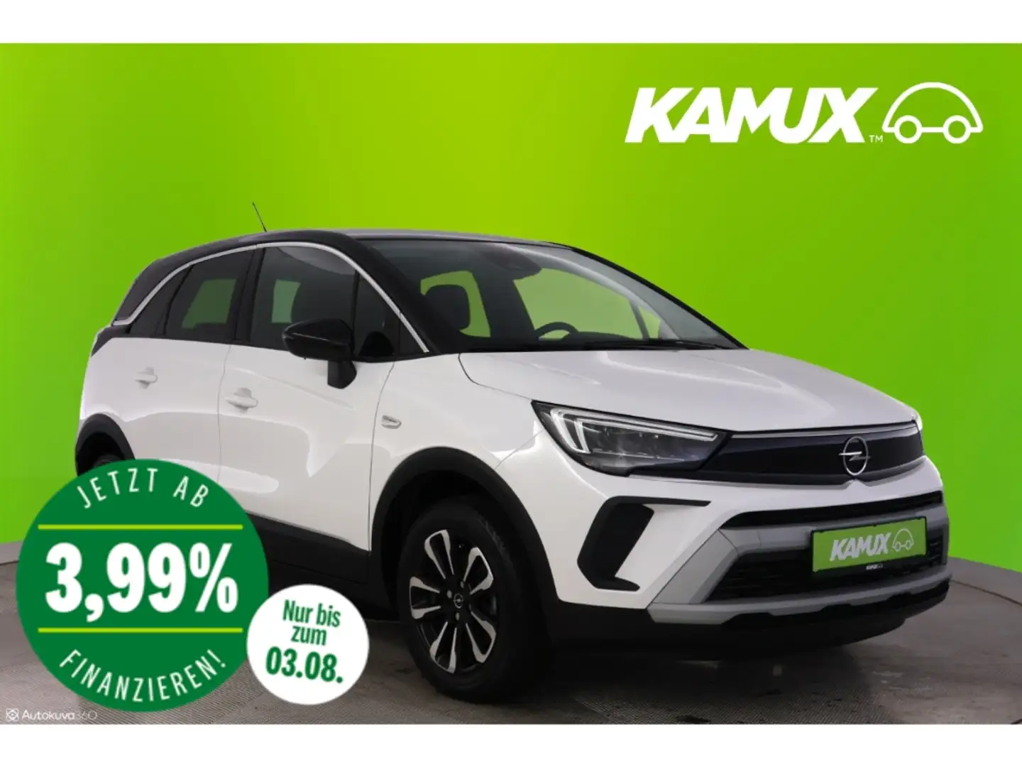 Opel Crossland 1.2T Elegance+LED+NAVI+KAMERA+SHZ Blanco - 1