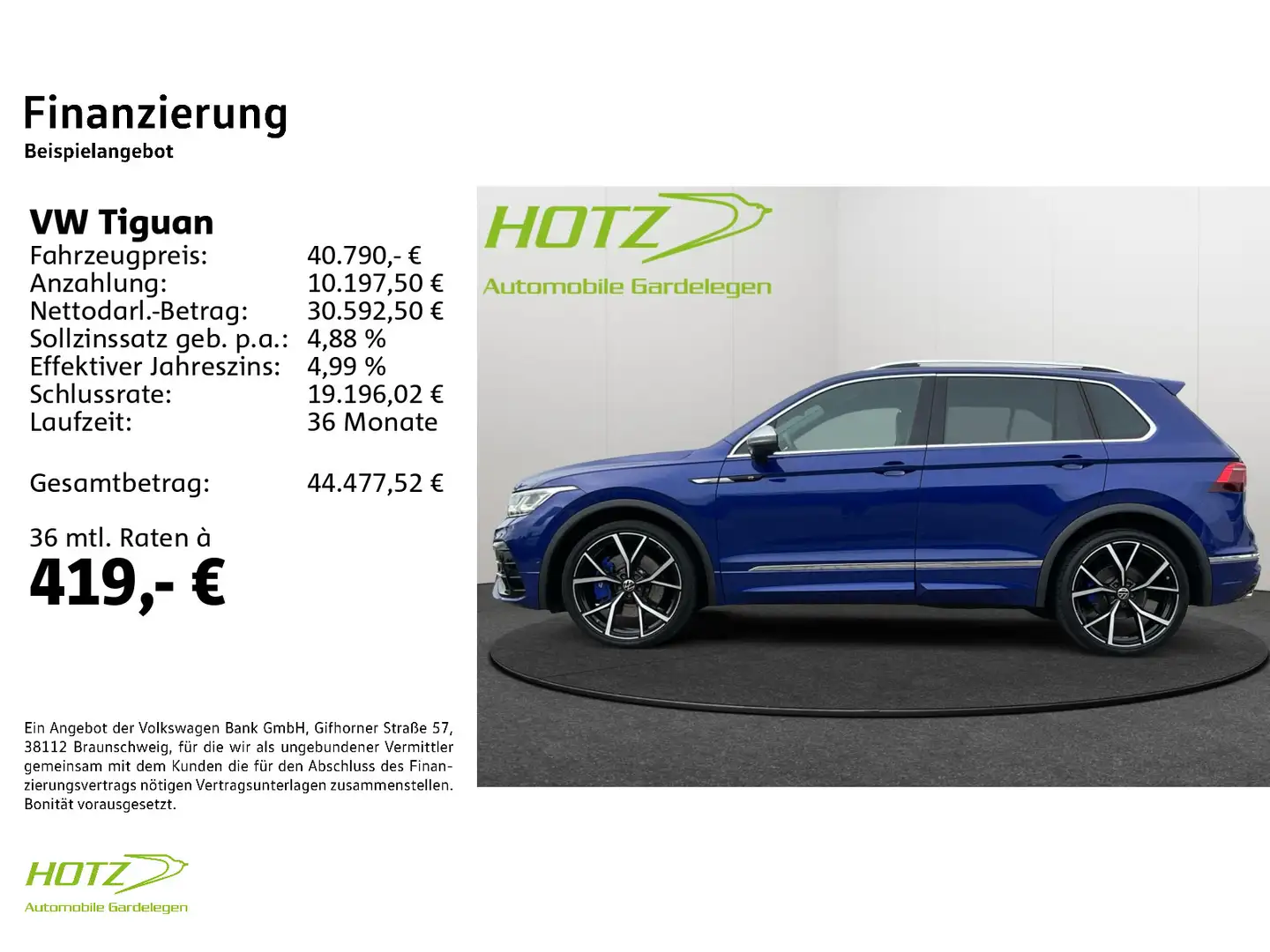 Volkswagen Tiguan R 2.0 TSI 4Motion AHK/Pano/Navi/LED Blu/Azzurro - 2