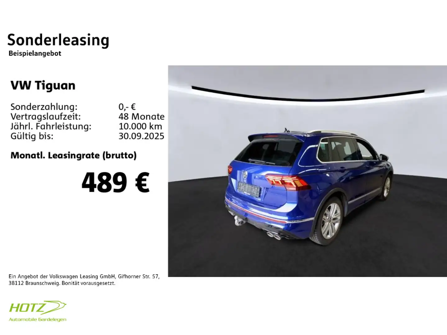 Volkswagen Tiguan R 2.0 TSI 4Motion AHK/Pano/Navi/Xenon-LED Blau - 2