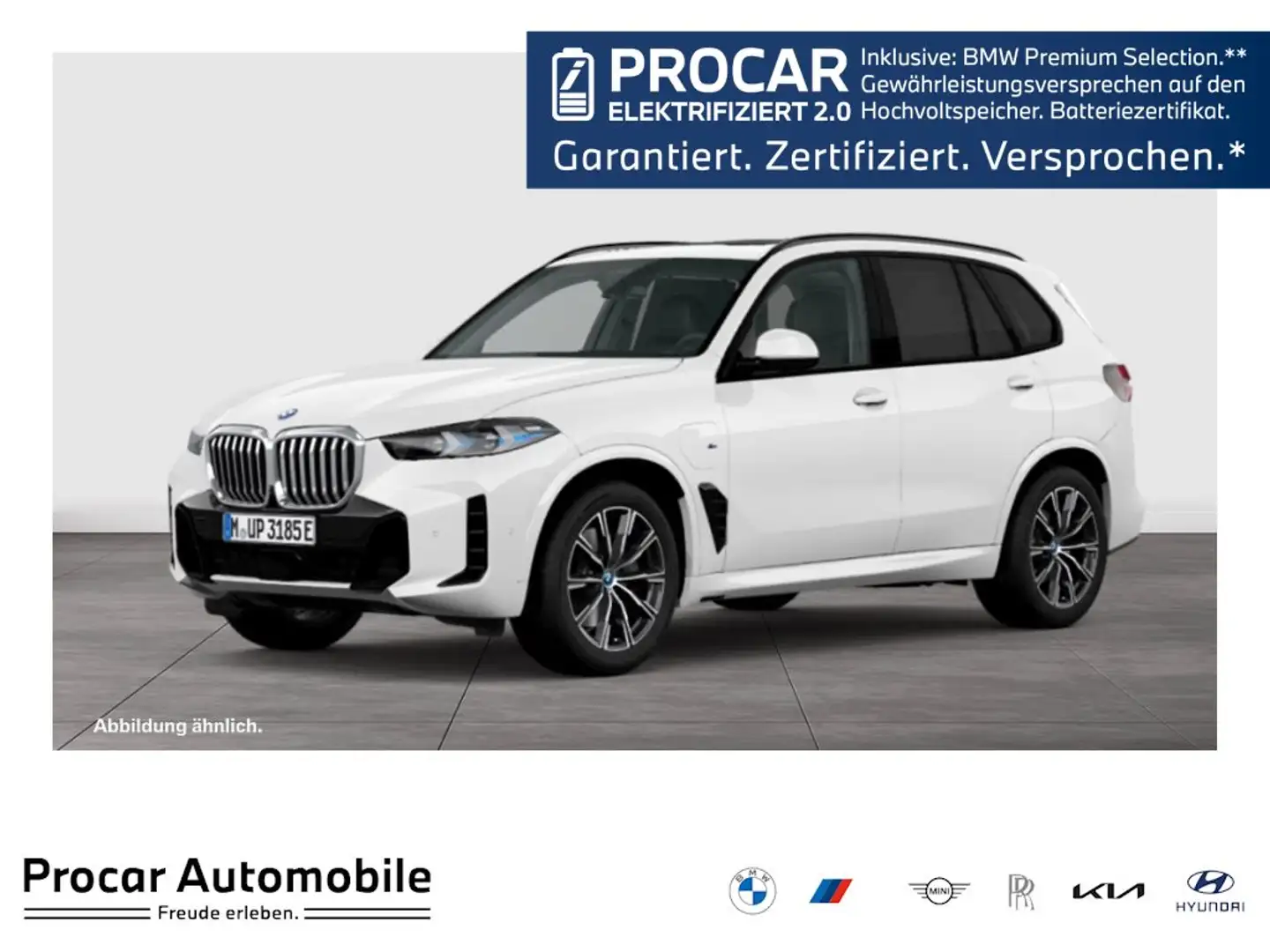 BMW X5 xDrive50e M Sport HuD+AHK+Pano+H/K+Gestik+LED+Memo Weiß - 1