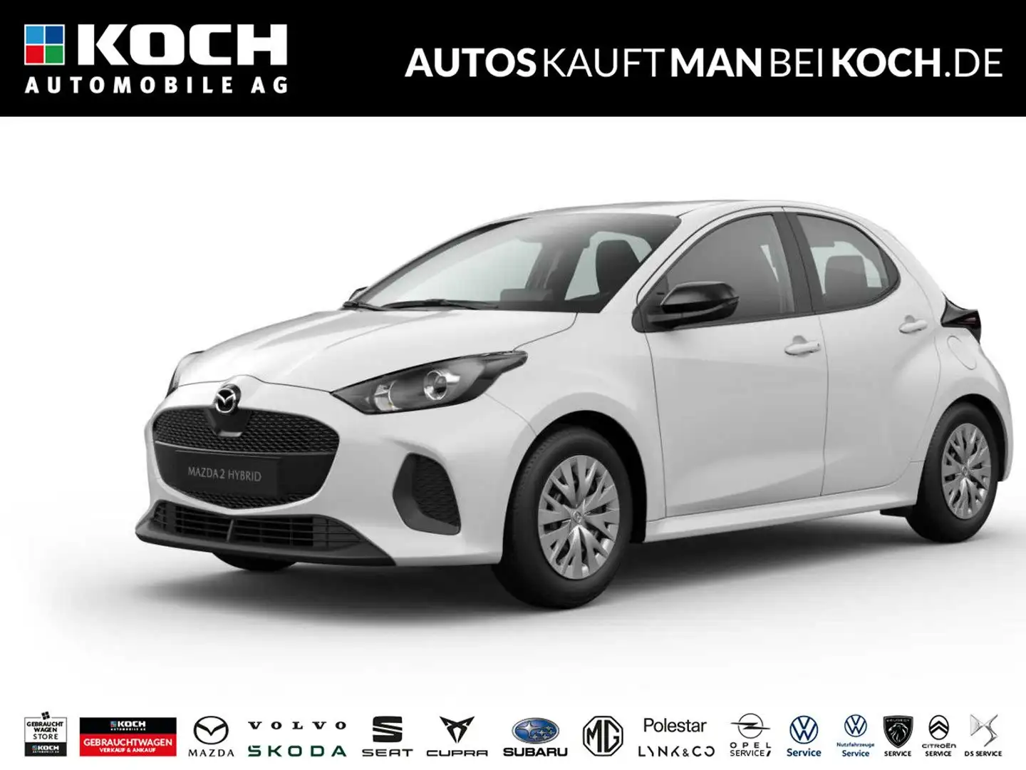 Mazda 2 Hybrid 5HB 1.5L Hybrid VVT-i 116 CVT FWD Prime-L Weiß - 1
