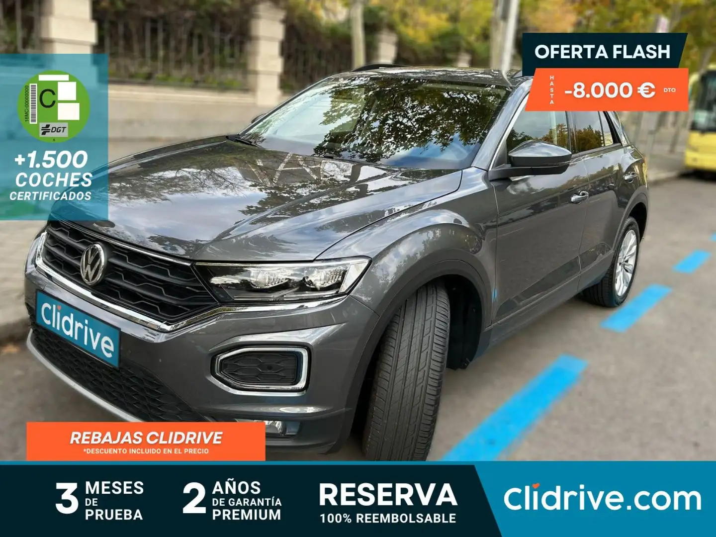 Volkswagen T-Roc 1.0 TSI Advance Gris - 1