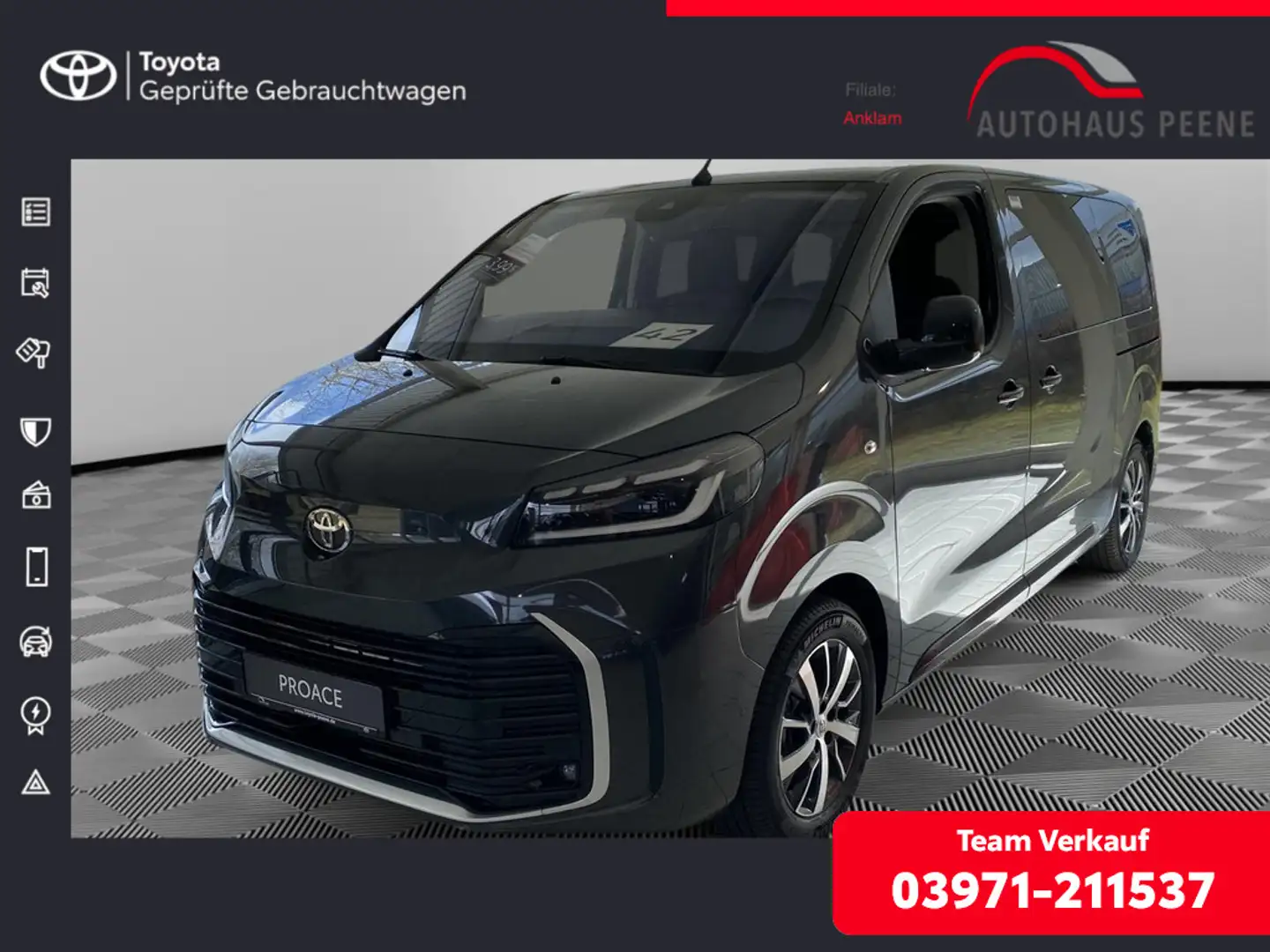 Toyota Proace Verso 2.0 L1 Team Deutschland ACC LED Grau - 1