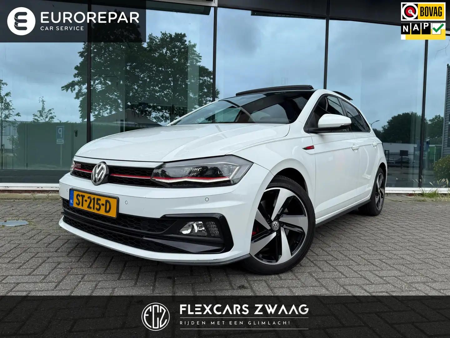 Volkswagen Polo GTI 2.0 TSI - Automaat- Navi - Virt.Cockpit- Panoramad Wit - 1