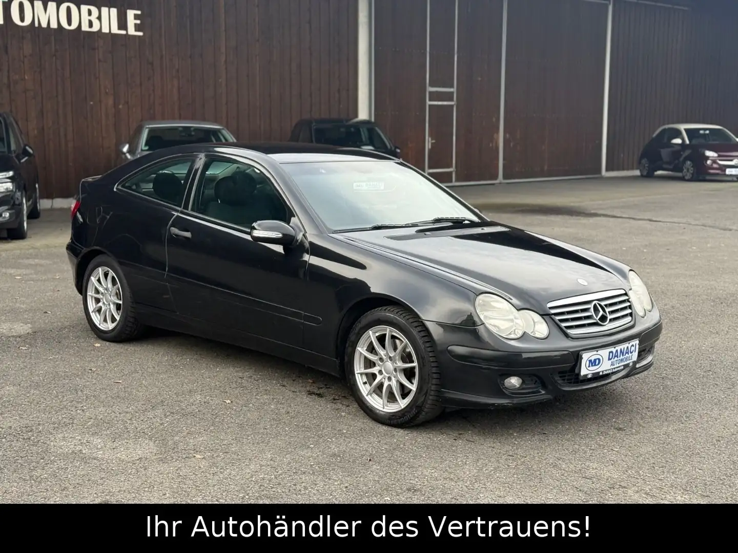 Mercedes-Benz C 180 C -Klasse Sportcoupe Kompressor*Tempomat Schwarz - 1