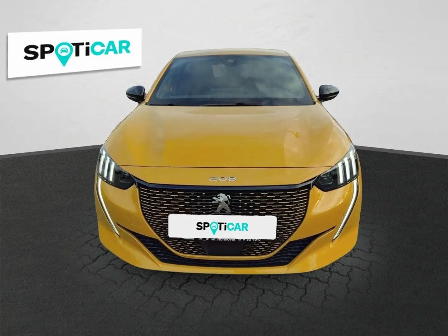 Peugeot e-208 Elektro 136 GT Pack 11KW, Navi, RFK Gelb - 2