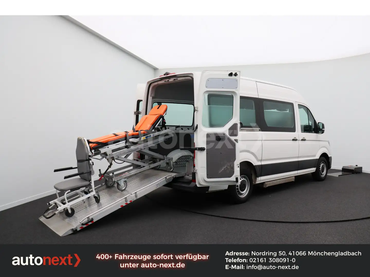 Volkswagen Crafter 35 Aut. KTW Krankentransport Liege+Trage Blanco - 1