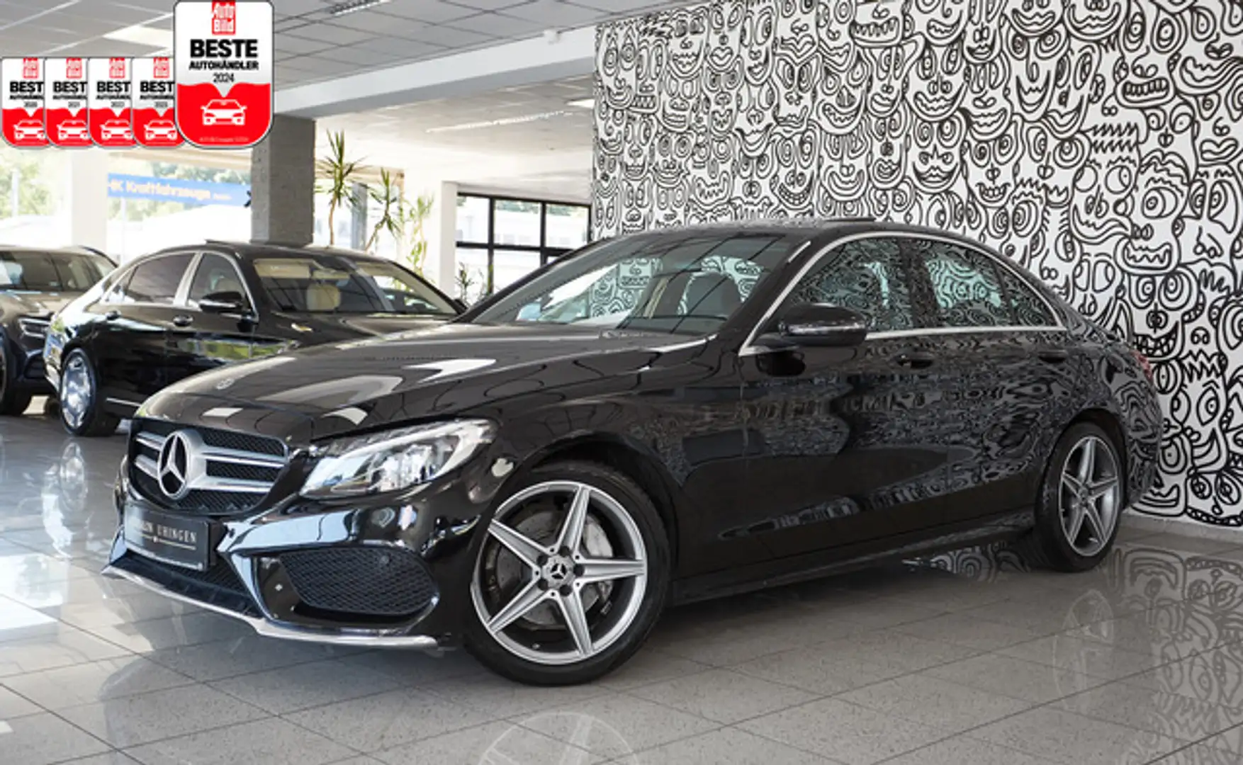 Mercedes-Benz C 200 CGI Limo 9G-TRO*3x AMG SPORT*NAVI*GLASDACH crna - 1