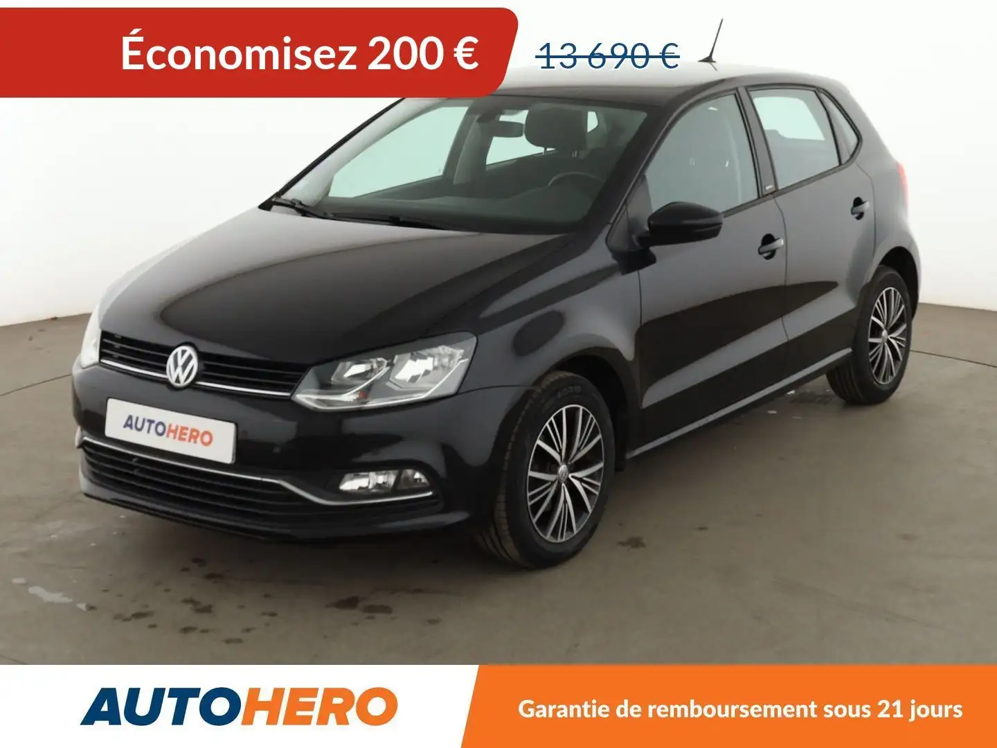 Volkswagen Polo 1.2 TSI BlueMotion Tech Match DSG7 Noir - 1
