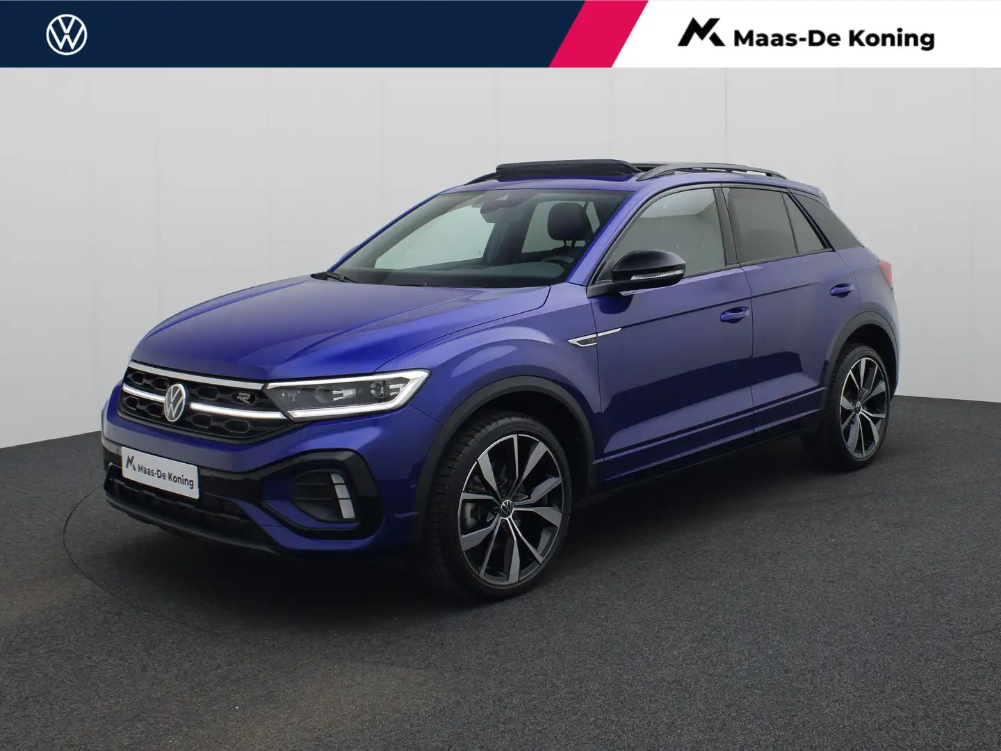 Volkswagen T-Roc 1.5TSI/150PK R Line Blackstyle DSG · Panoramadak · Blauw - 1