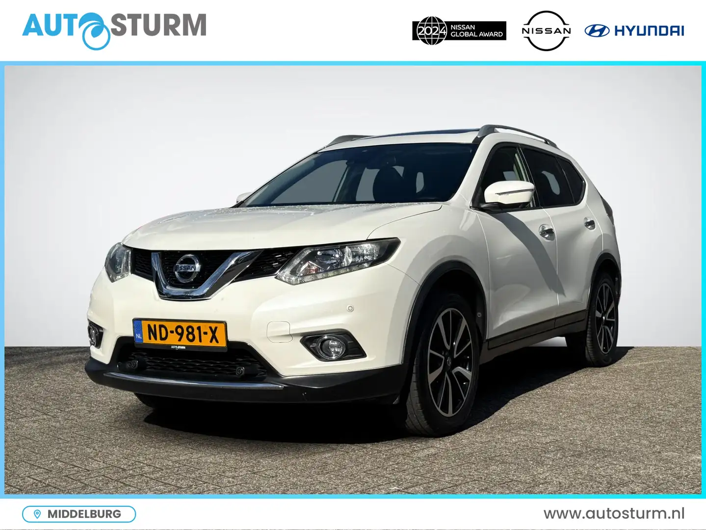 Nissan X-Trail 1.6 DIG-T N-Connecta | Trekhaak Afneembaar | Panor Blanc - 1