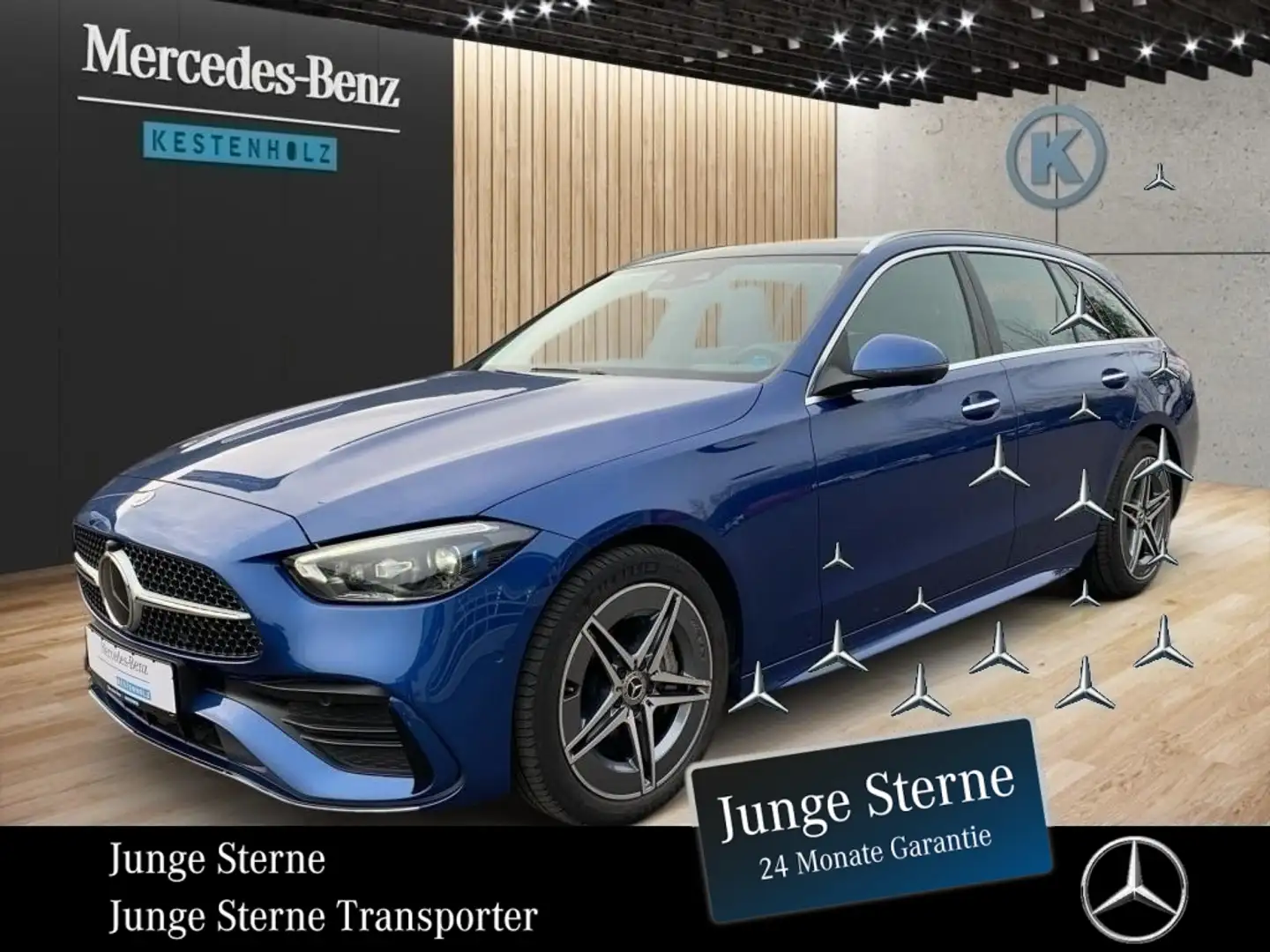 Mercedes-Benz C 300 de 4M T *AMG*MBUX*MEM*PAN*SHZ*AHK*NAV*KAM* Blau - 1