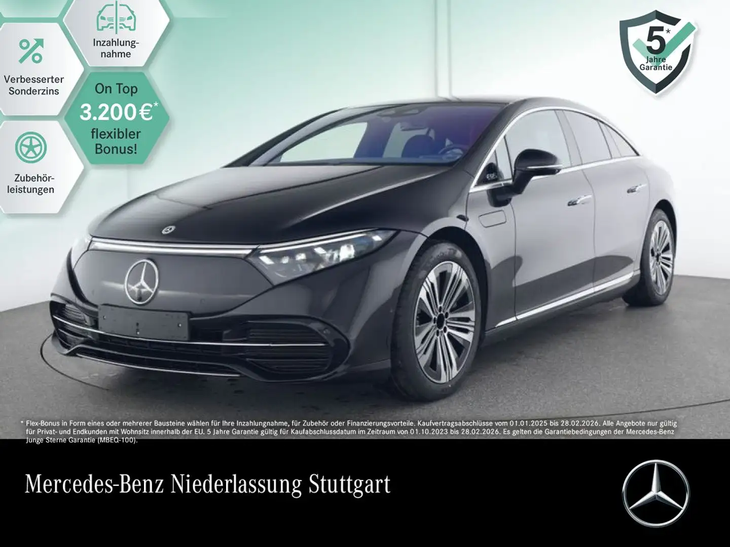 Mercedes-Benz EQS 450 Fahrass WideScreen Airmat Pano Distr. PTS Negru - 1