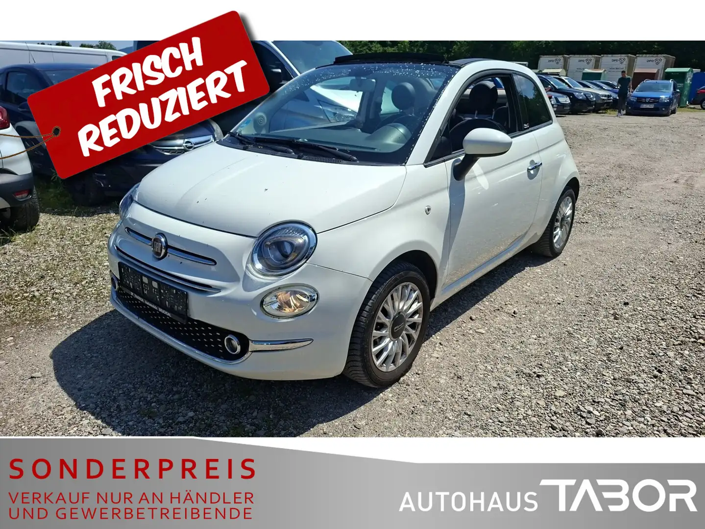 Fiat 500C 1.2 8V Lounge Navi PDC Klima GRA Weiß - 1