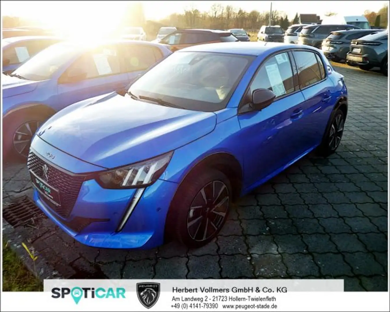 Peugeot 208 Elektromotor 136 GT-Line Blau - 1