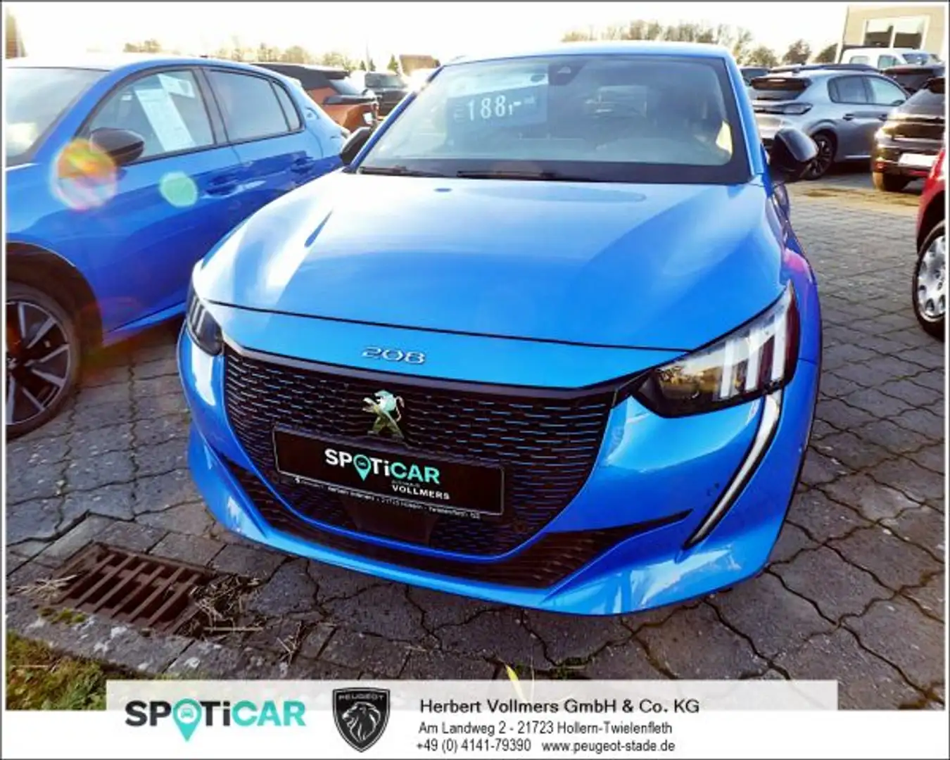 Peugeot 208 Elektromotor 136 GT-Line Blau - 2