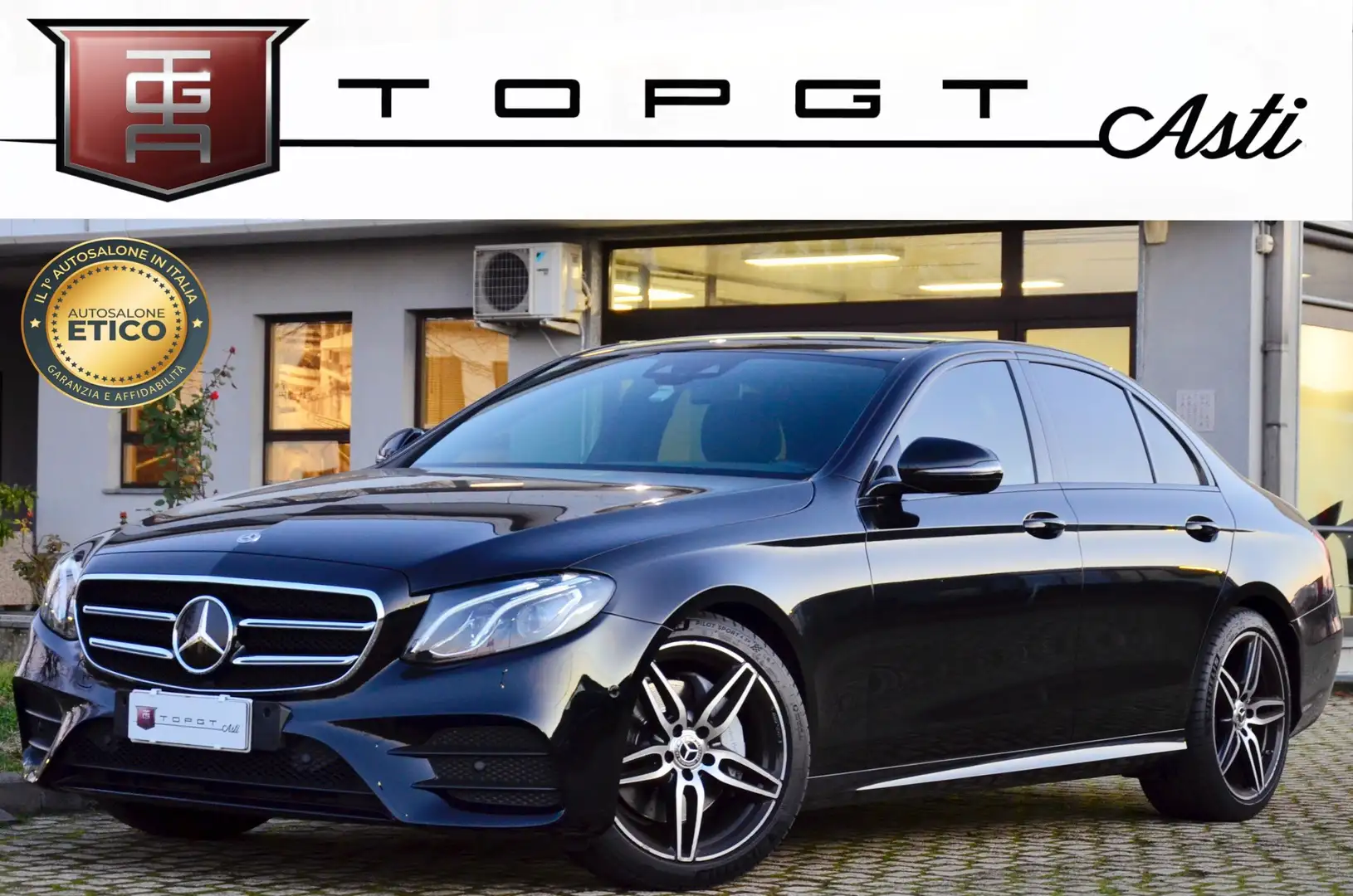 Mercedes-Benz E 220 220d Premium AMG 194cv auto SERVICE MERCEDES Noir - 1