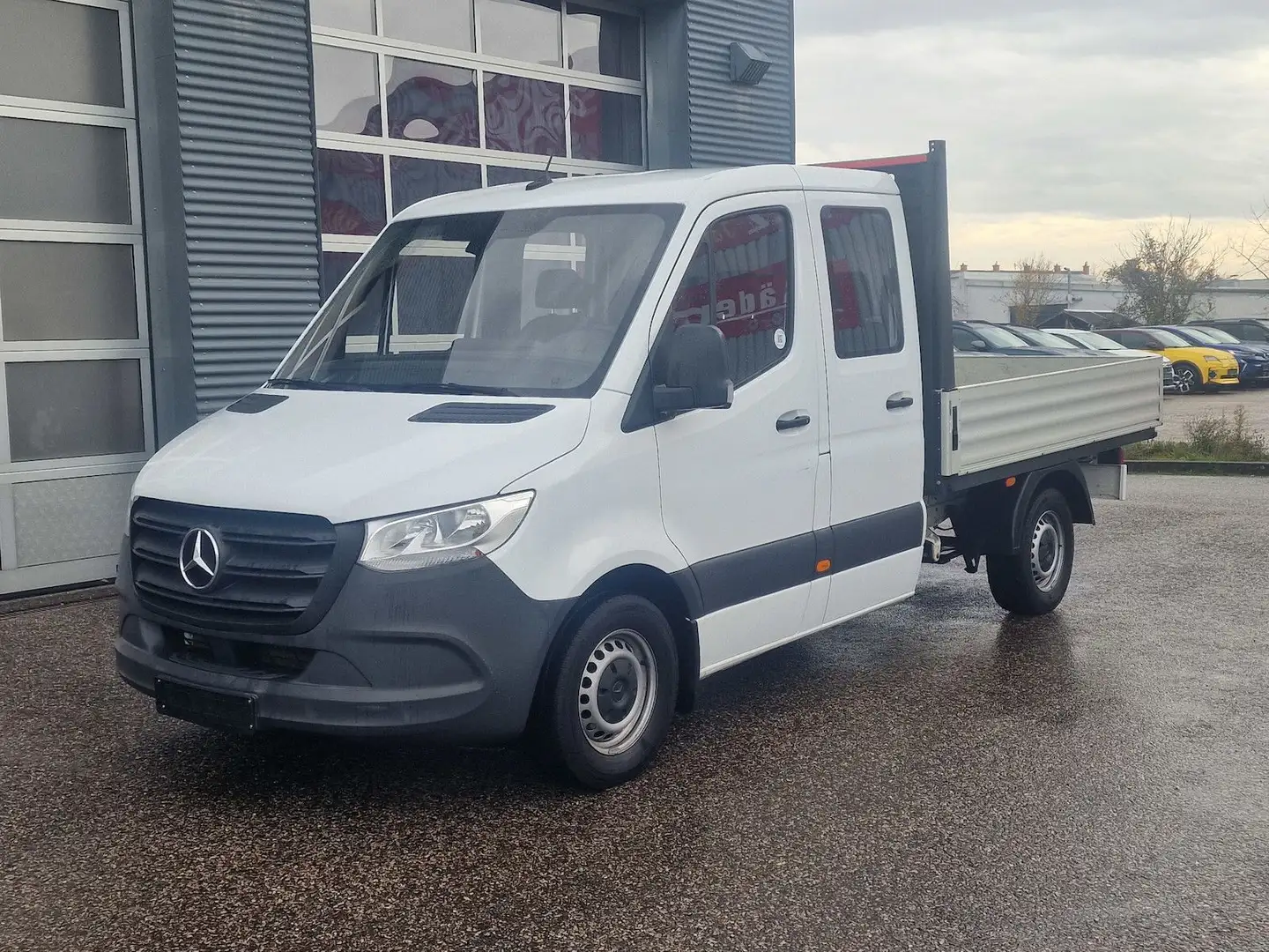 Mercedes-Benz Sprinter 211 CDI Pritsche DoKa L2 Klima AHK Blanc - 1