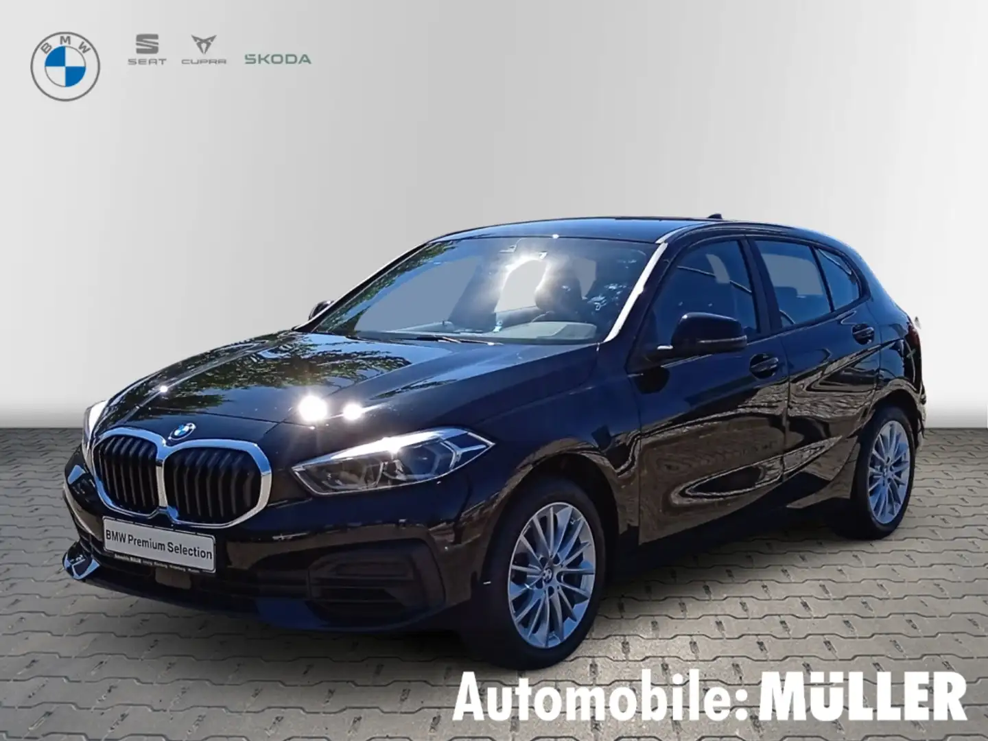 BMW 120 i Advantage+NAVI+KEYLESS+KLIMA+EL. HECKKLAPPE Schwarz - 1