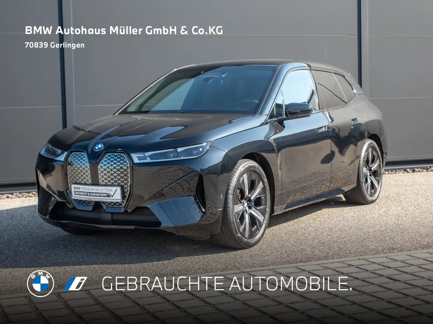 BMW iX xDrive40 AHK Laser GSD ACC 360° H/Ksound 1VB Schwarz - 1