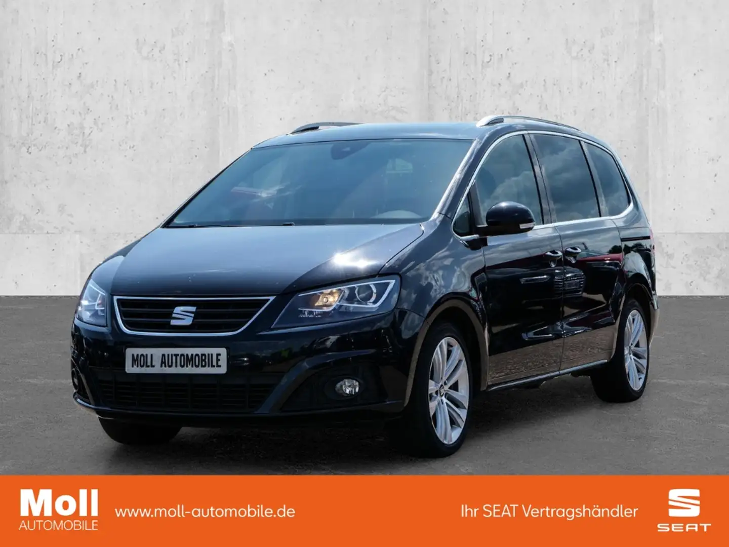 SEAT Alhambra 2.0 TDI 7-Sitzer AHK-klappbar Leder Bi-Xenon Dyn. Noir - 1