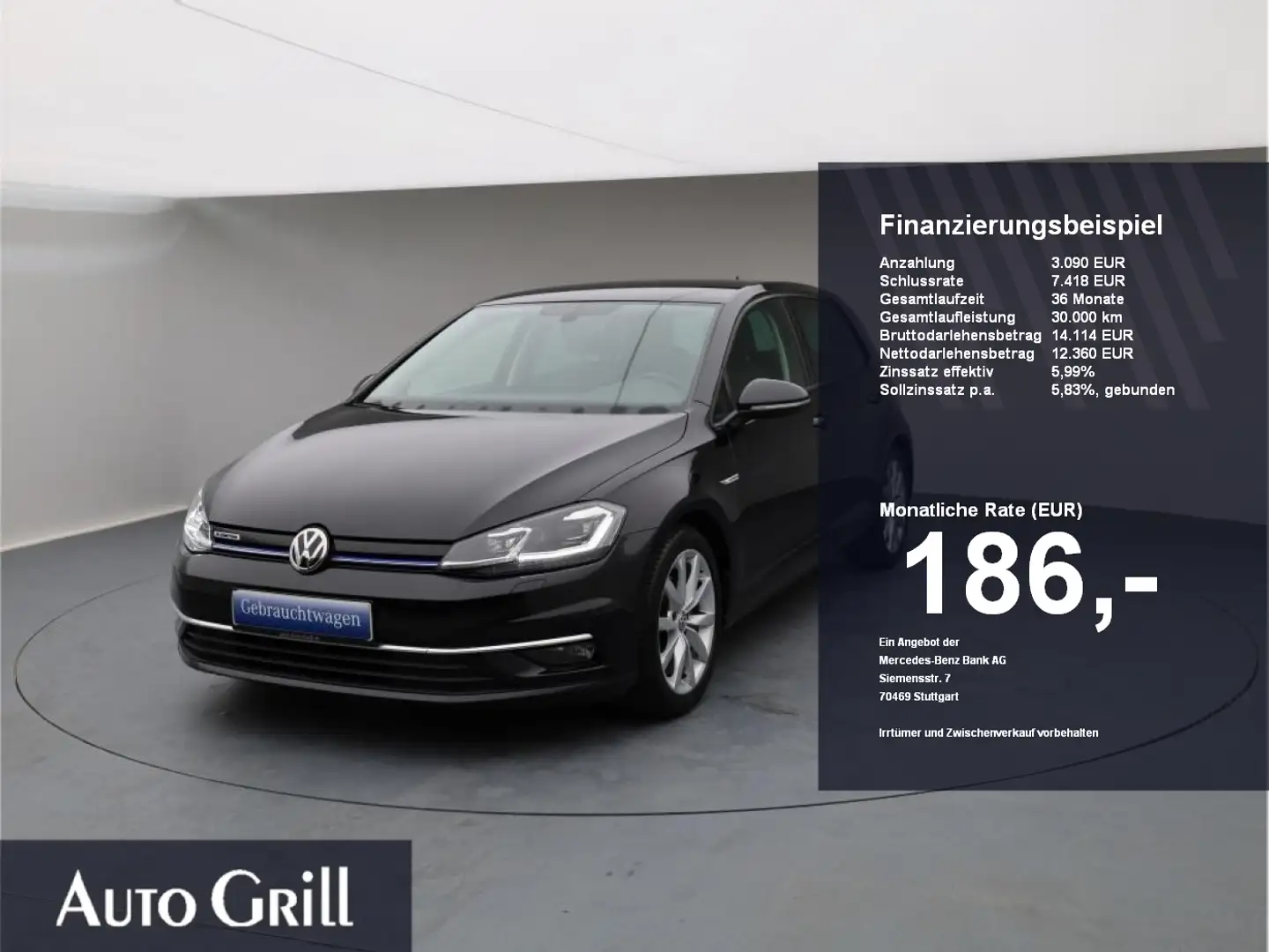 Volkswagen Golf VII 1.5 TSI ACT BlueMotion Highline +LED Czarny - 1