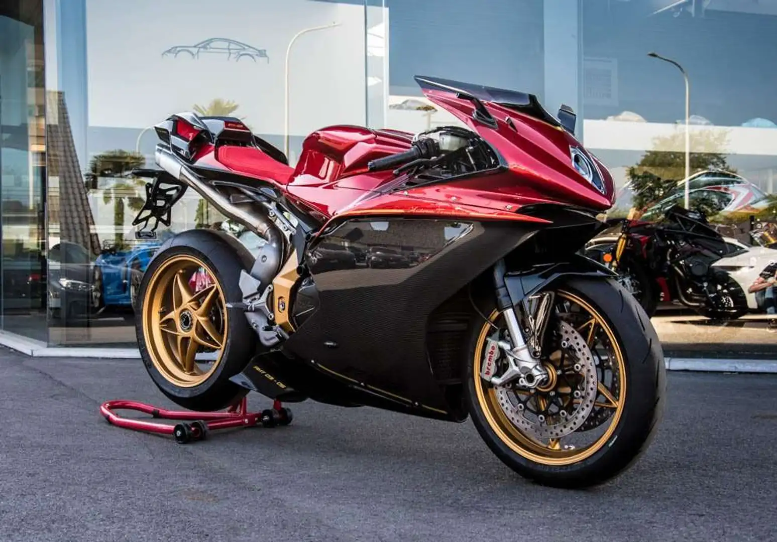 MV Agusta F4 1000R / TRIBUTE / TAMBURINI CUSTOM BUILD / ORO Roşu - 1