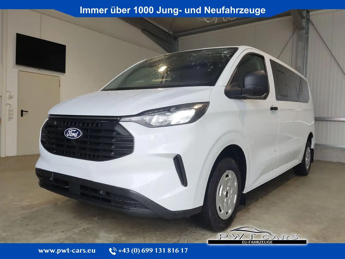 Ford Transit Custom L2 320 2.0 TDCi Ecoblue 136 PS 9-Sitzer-Garanti... Weiß - 1