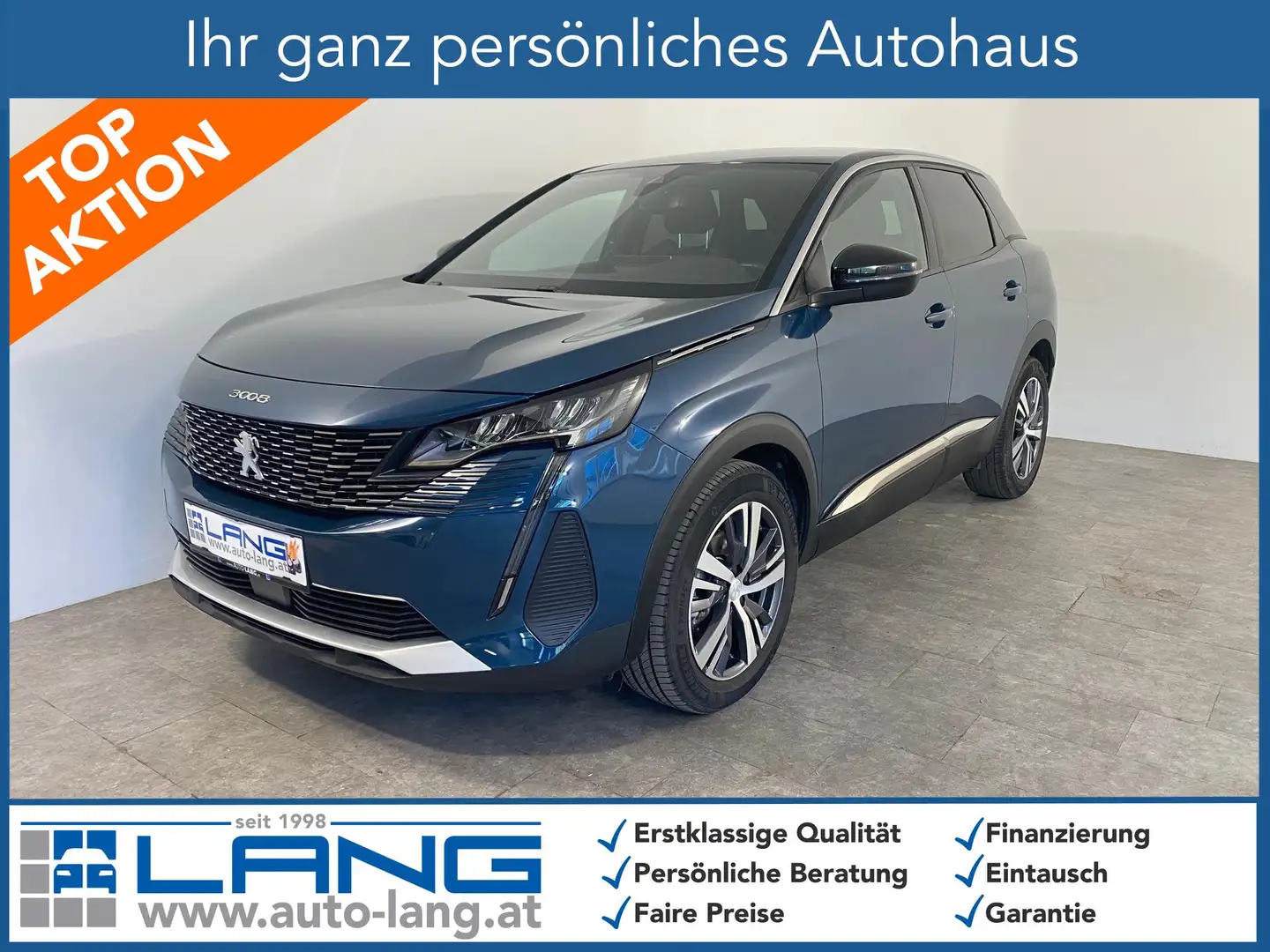 Peugeot 3008 1.2 PureTech 130 Allure LED*NAVI*RFK 96 kW (131... Blau - 1