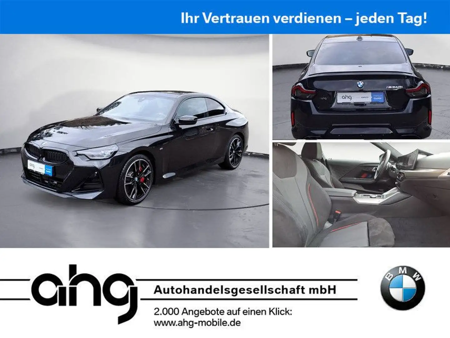 BMW 240 xDrive Steptronic Coupe Innovationsp. Noir - 1