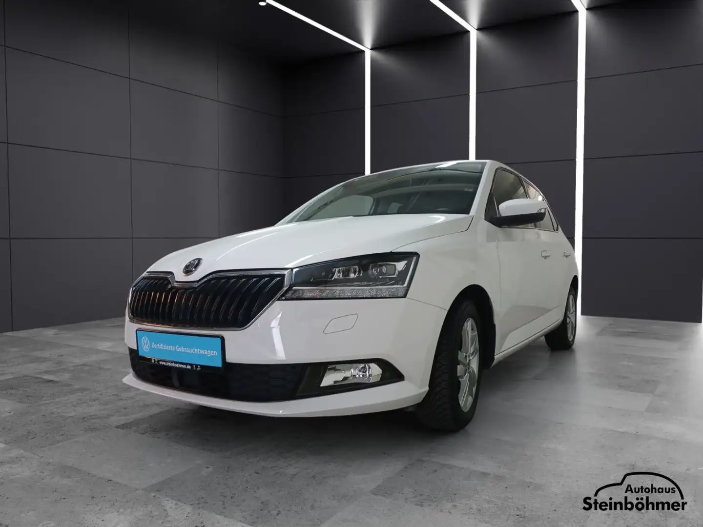 Skoda Fabia 1.0 TSI Style RearView SmartLink GRA Klima Blanc - 2