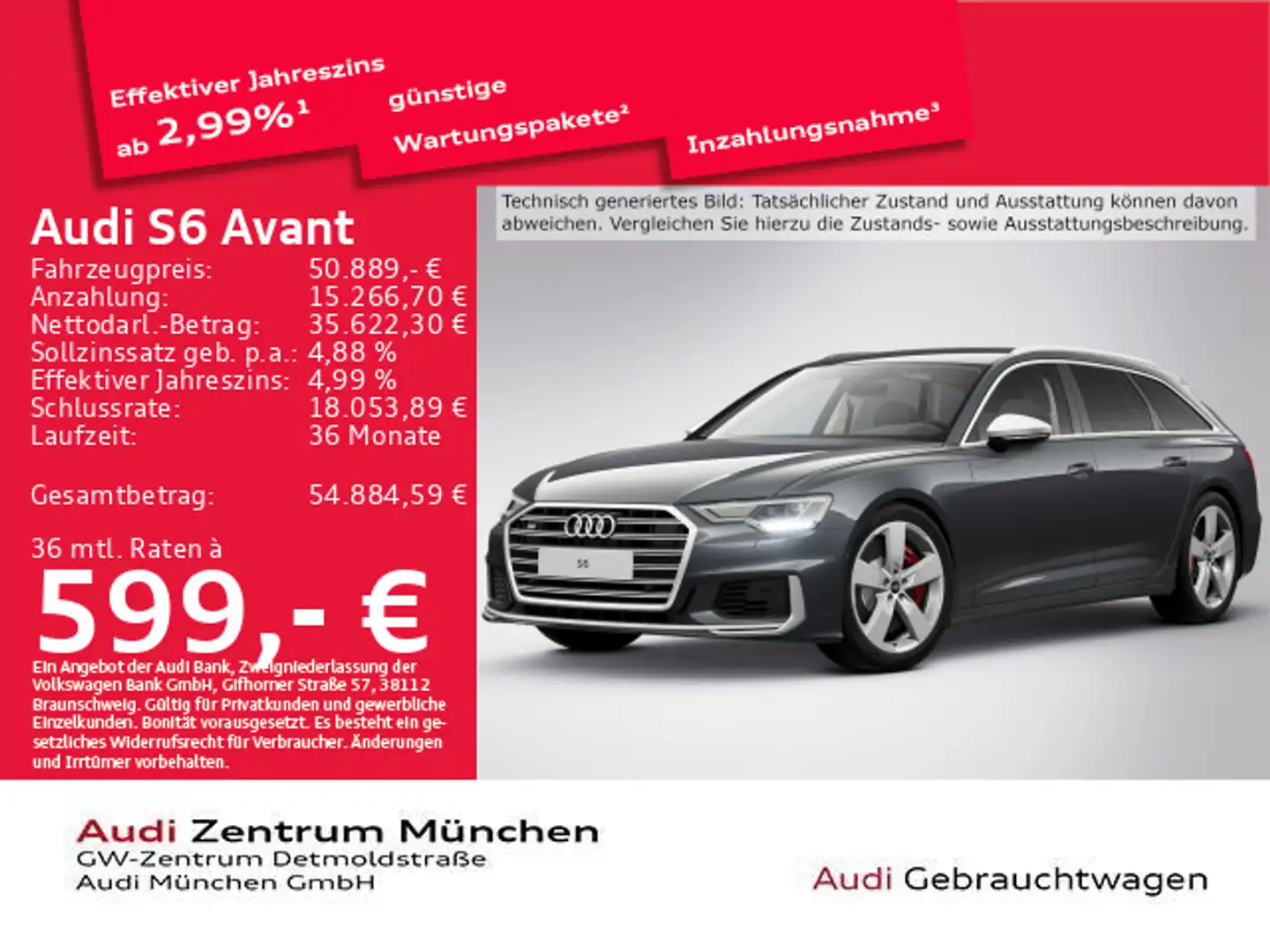 Audi S6 tiptr. Virtual/GRA/Navi Grau - 1
