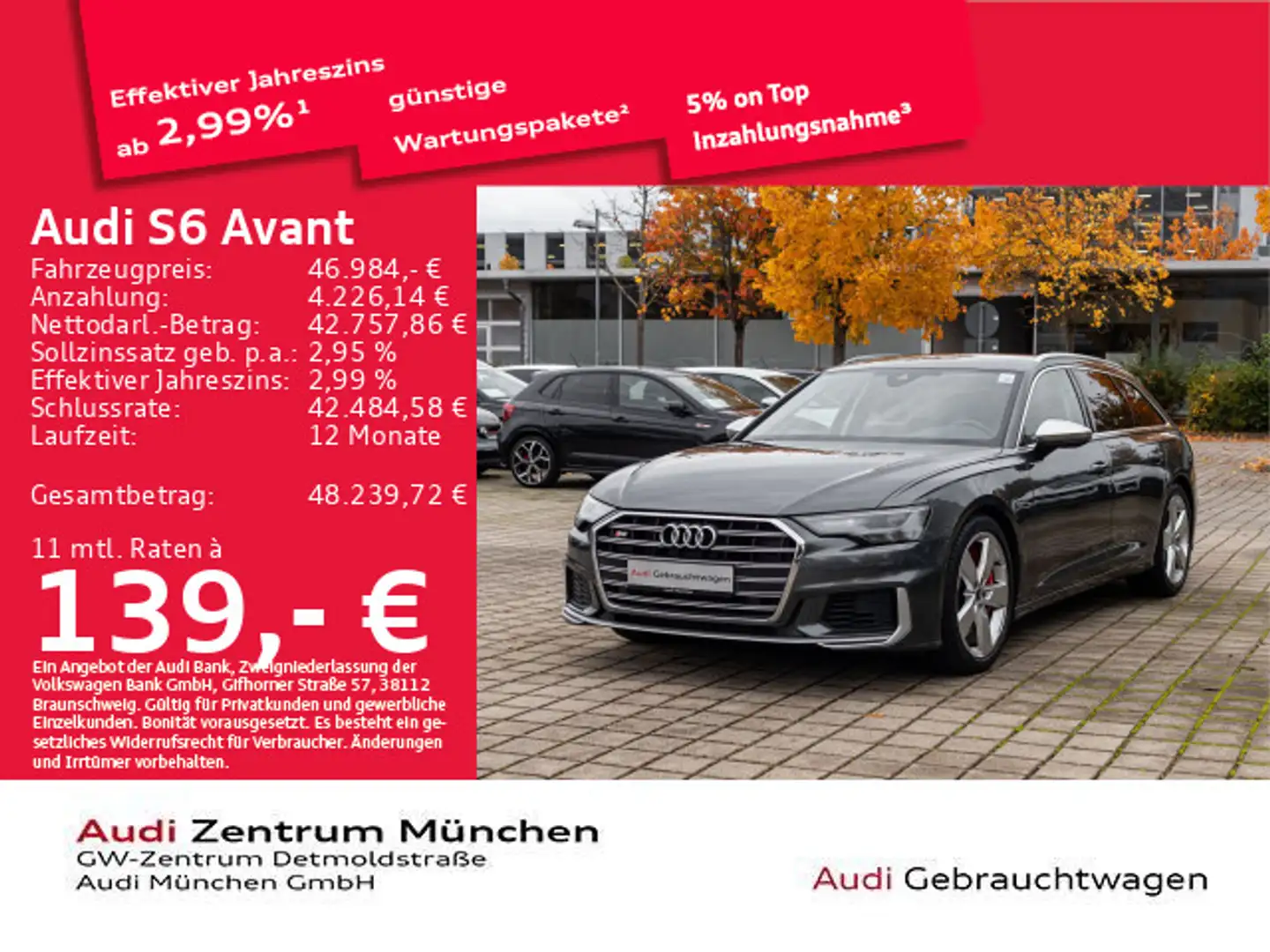 Audi S6 tiptr. Virtual/GRA/Navi Grau - 1