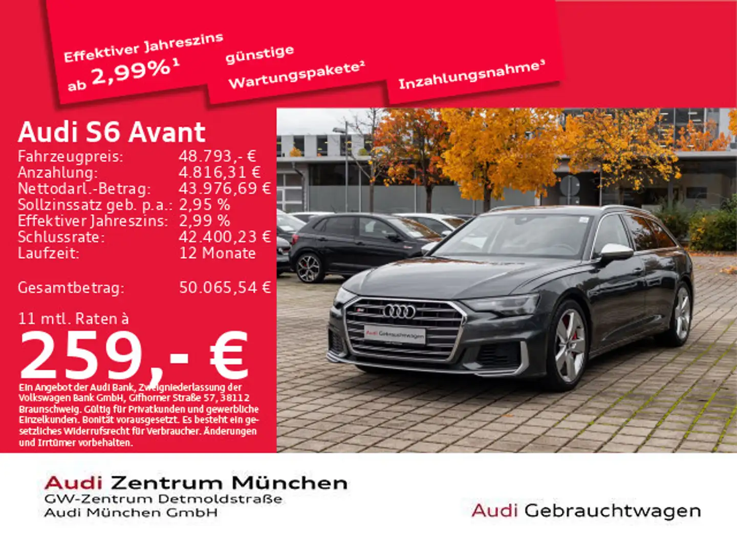 Audi S6 tiptr. Virtual/GRA/Navi Grau - 1