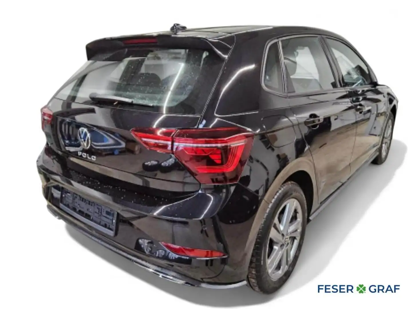Volkswagen Polo 1.0 TSI R-Line DSG/LED/Rear View/Sitzhzg./Navi Schwarz - 2