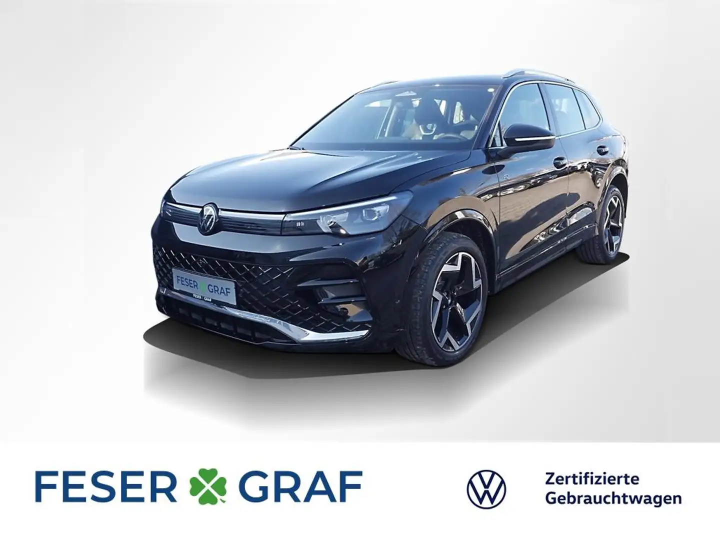Volkswagen Tiguan 1.5 eTSI R-Line DSG ACC AHK Head-up LED Schwarz - 1