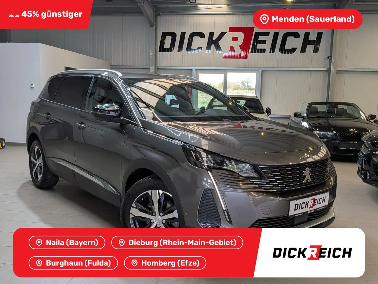 Peugeot 5008 Allure Pack LEDER*KAMERA*LED*ACC*7-SITZ*AHK — photo 1 of 35