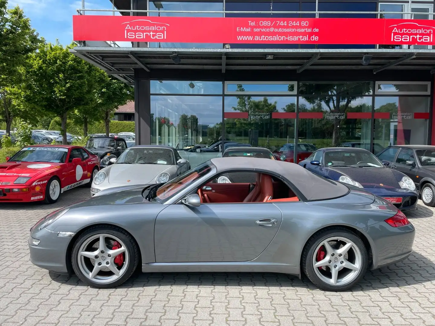Porsche 997 S Cabrio Tip. - Sonderleder - topgepflegt Grau - 2
