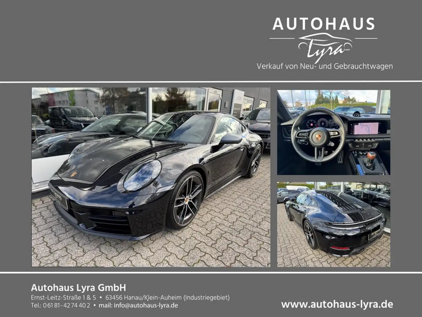 Porsche 992 .2 Carrera T*SPORT-DESIGN*MATRIX*PANO*360°KAM Schwarz - 1