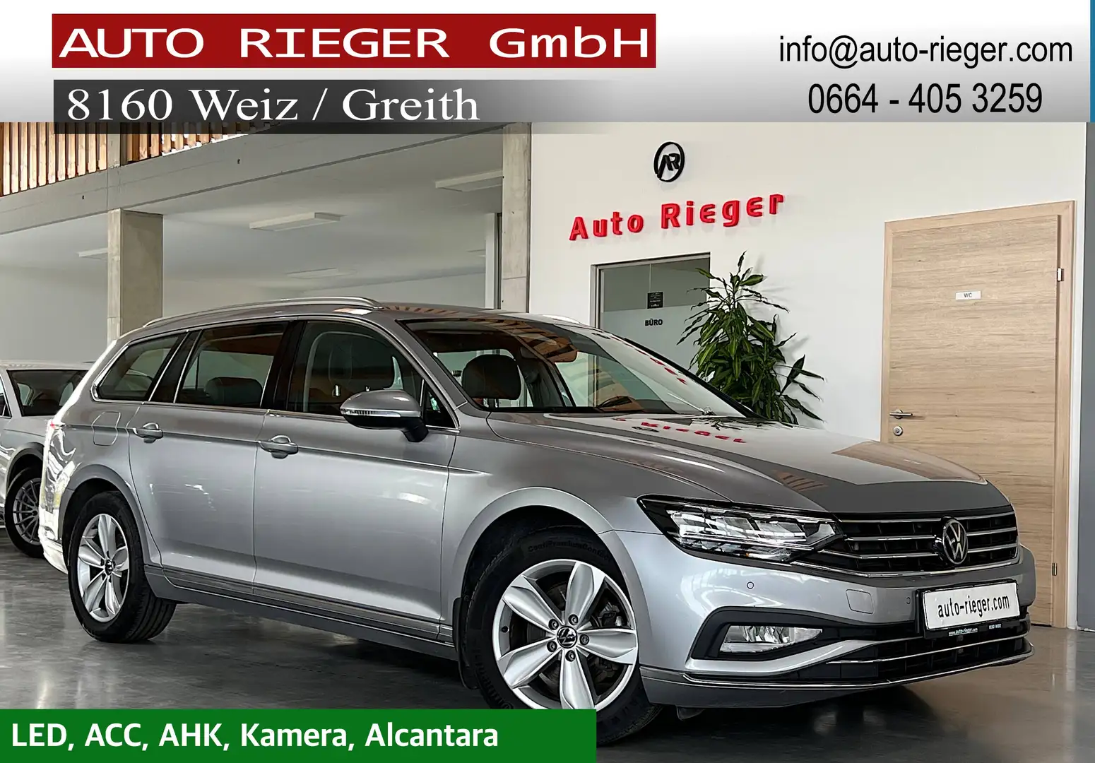 Volkswagen Passat Variant Elegance 4Motion LED, ACC, AHK, Kamera, Navi Silber - 1