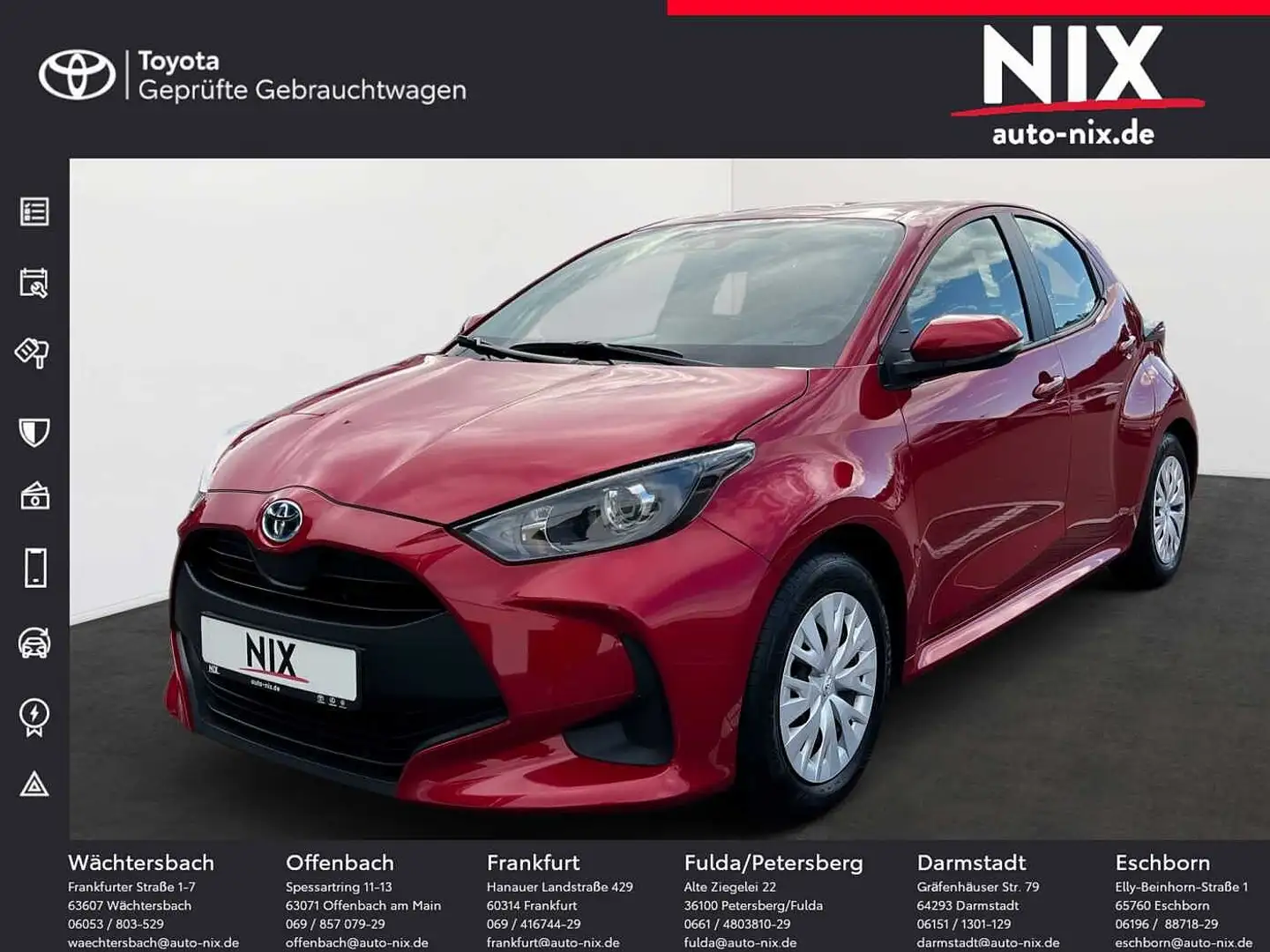 Toyota Yaris 1.5 Dual-VVT-iE Hybrid Comfort KAMERA Rot - 1