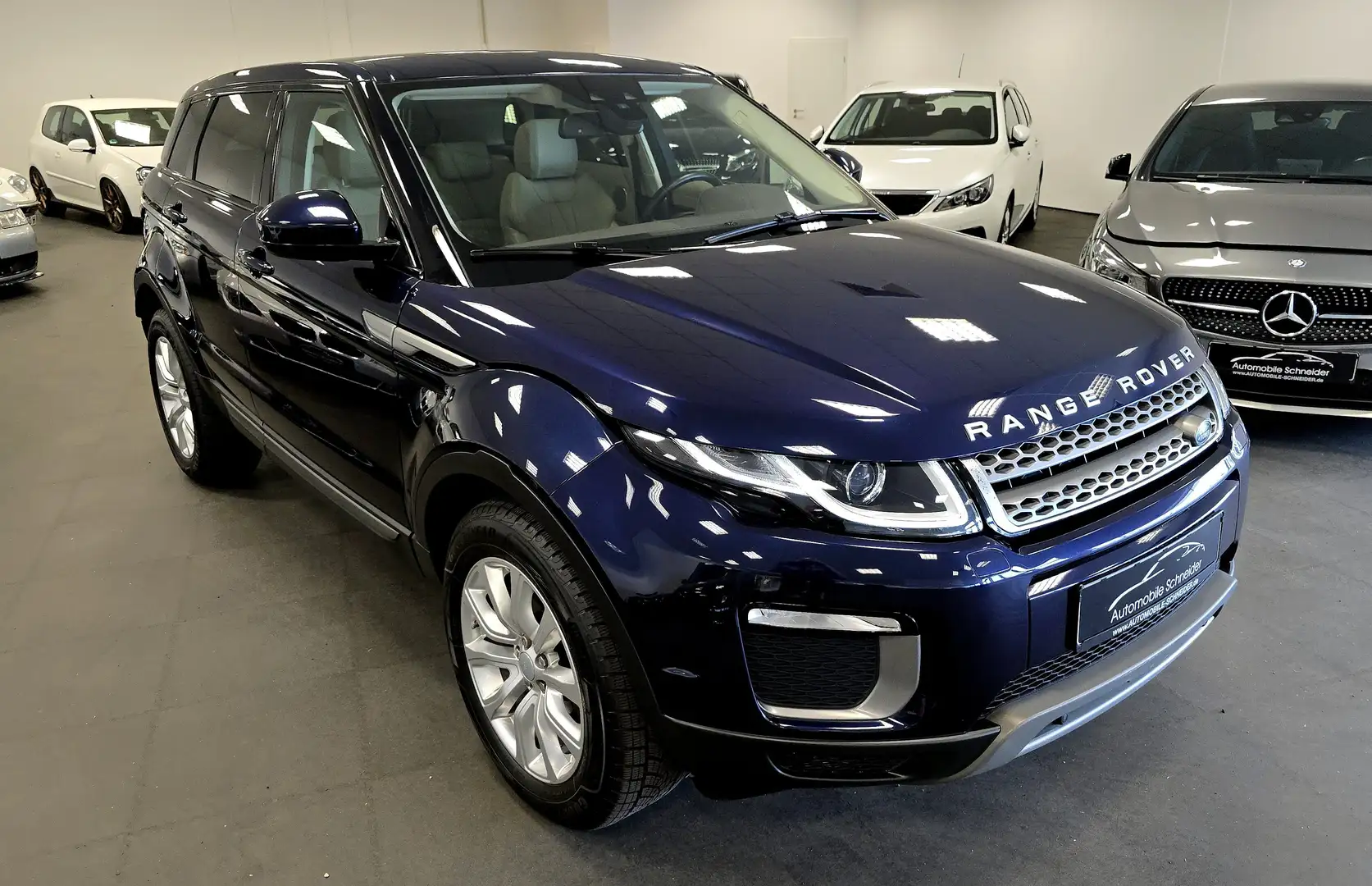 Land Rover Range Rover Evoque TD4 Automatik Sky View Pano Leder Navi Xenon SHZ Blau - 2
