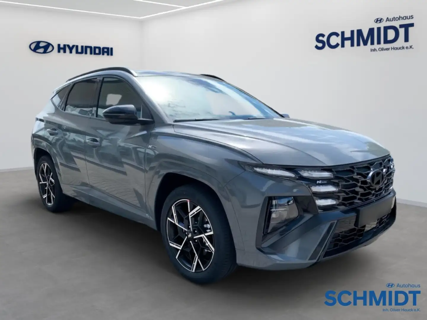 Hyundai TUCSON N Line !ABVERKAUF! 48v 2WD 1.6 T-GDI HUD El. Panod Grau - 2